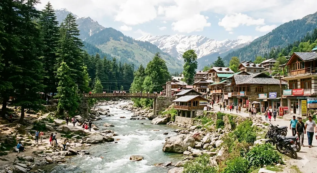 OLD Manali beas river