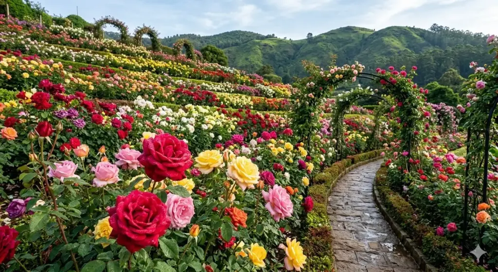rose garden ooty trip Nilgiri