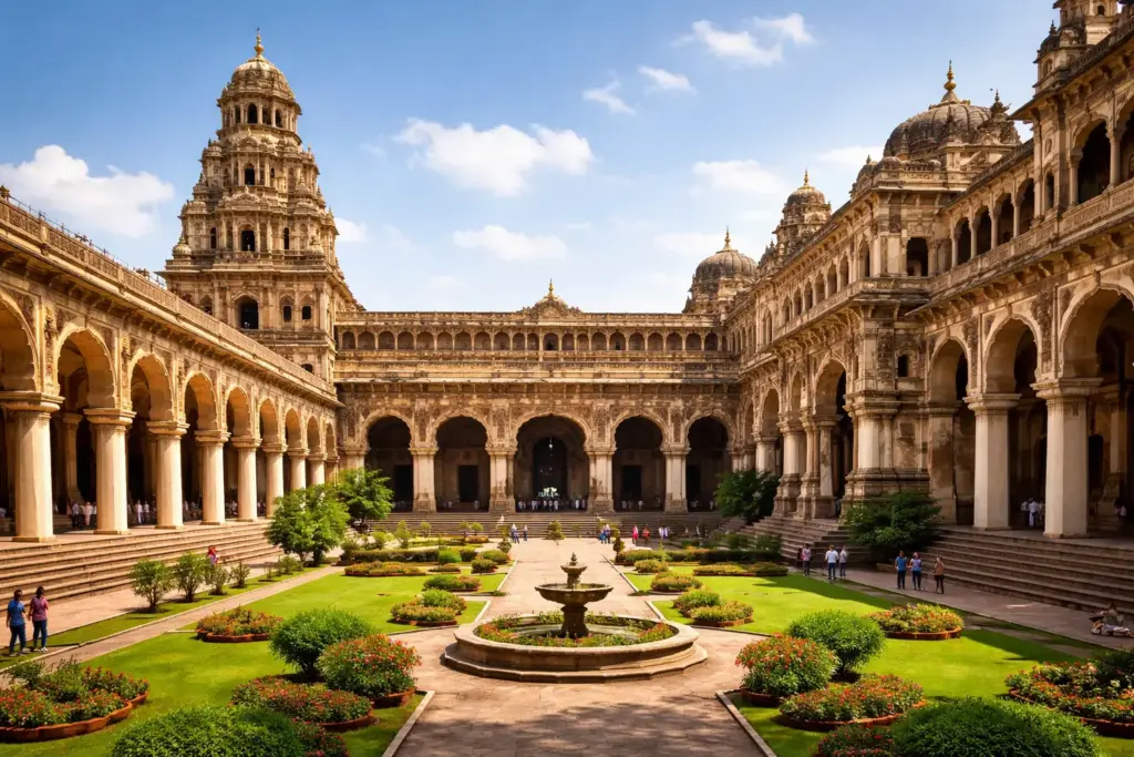 thanjavur palace with grand courtyard